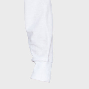Polera Jayson Pique Manga Larga Mujer Blanca