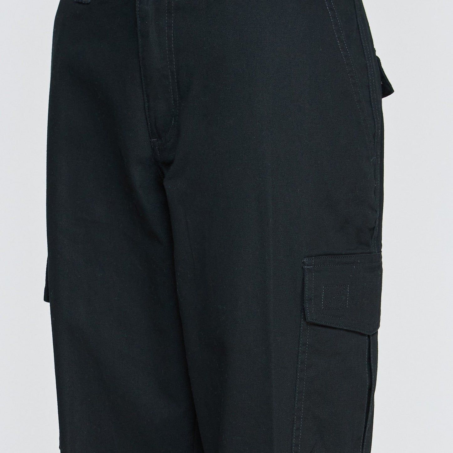Pantalon Jayson Gabardina Cargo Algodon Mujer Gris
