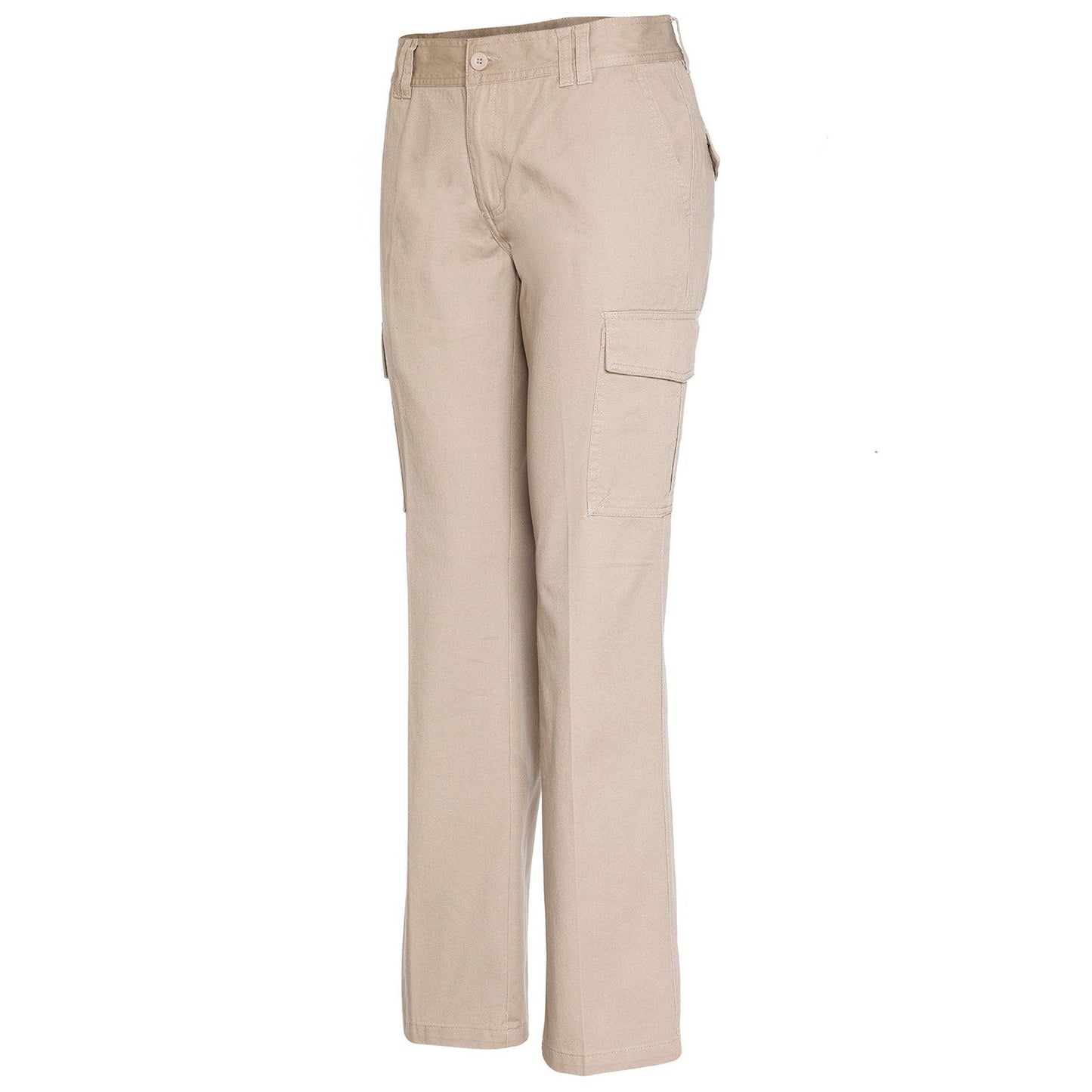 Pantalon Jayson Gabardina Cargo Algodon Mujer Beige