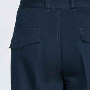 Pantalon Jayson Gabardina Algodon Mujer Azul Marino
